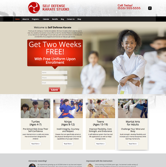 go2karatesites-natural-lead-generation-site